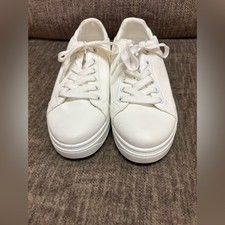 Steve Madden White Platform Sneakers