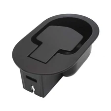 Black Recliner Release Lever Handle Replacement Flapper Style Solid Aluminum