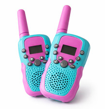 Walkie Talkies for Kids 22 Channels 2 Way Radio Toy with Backlit LCD Flashlight