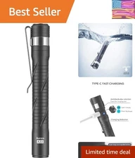 Aurora A33 LED Pen Flashlight - USB-C Rechargeable, 56 hrs runtime, Waterproof