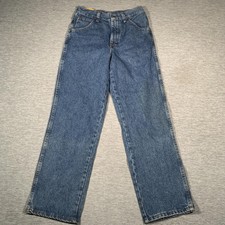 Rustler Legendary Gold Jeans Youth 14 Regular Blue Relaxed Fit Straight Denim