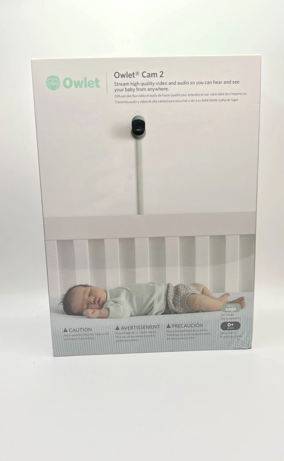 NEW Owlet Cam 2 Smart Baby Monitor • 1080p HD Video • Night Vision • 2-Way Audio