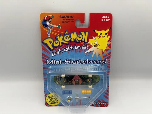 Pokemon Mini Skateboard Toy Figure X Concepts Parasect 1999 VTG BRAND NEW SEALED