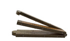 ANTIQUE STANLEY NO. 32 1/2 FULLY BRASS BOUND BOXWOOD CALIPER RULE 24" 4-FOLD — photo 1