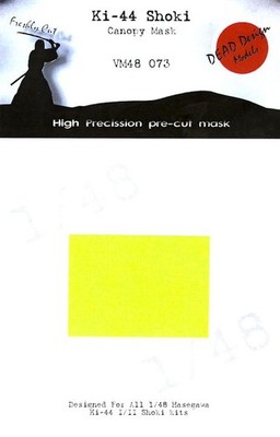 Dead Design 1/48 NAKAJIMA Ki-44 SHOKI ''TOJO'' CANOPY PAINT MASK Hasegawa Kit