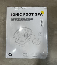 Ionic Foot Detox Machine Foot Spa Relaxation Foldable Portable White PX-P09