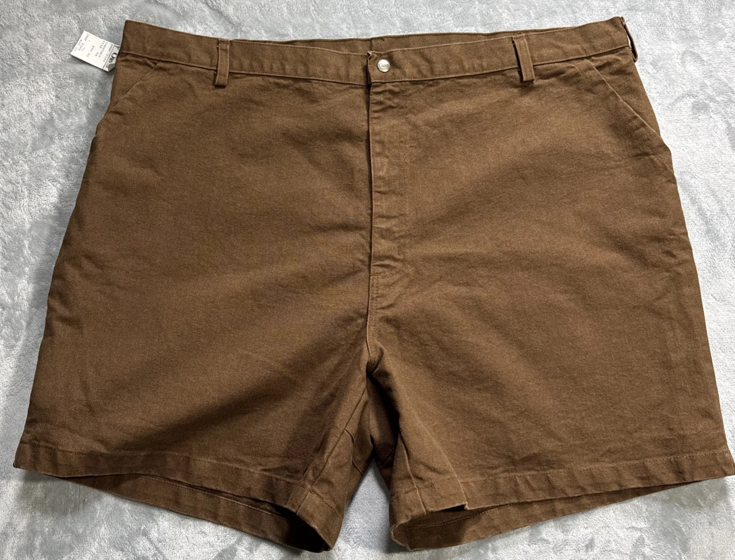 Vintage Orvis Stand Up Brown Canvas Hiking Mens Shorts 44 Cotton USA Made New