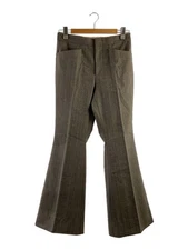 GUCCI Slacks Pants 46 Wool BEG Stripe 624380 ZAD96