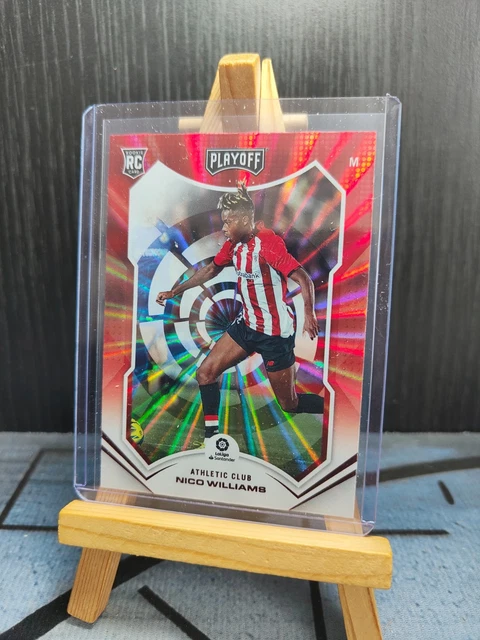 2021-22 Panini Chronicles Playoff La Liga Soccer Nico Williams RC Red Lazer SP