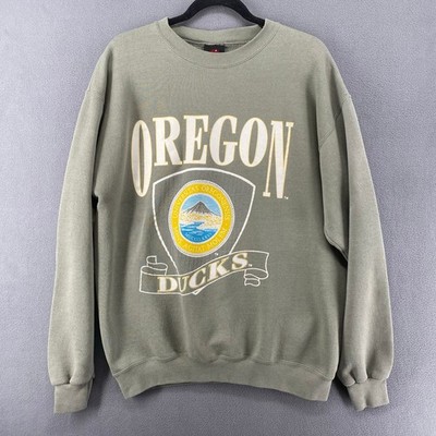 Vtg? Oregon Ducks Sweatshirt L Gray University School Crewneck PM Sports USA