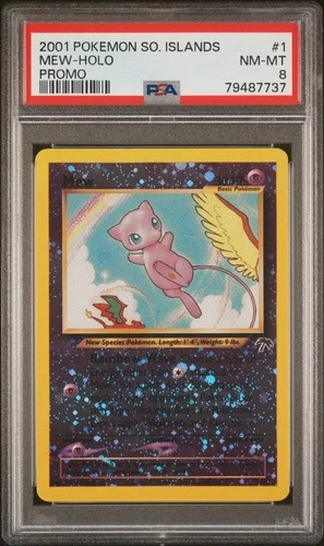 Mew – Southern Islands 1999 – Reverse Holo – PSA 8 – Pokémon 1/18