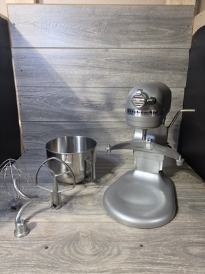 KitchenAid Professional HD KG25H3XSL Gray Bowl Lift Stand Mixer 10 Speed 475W