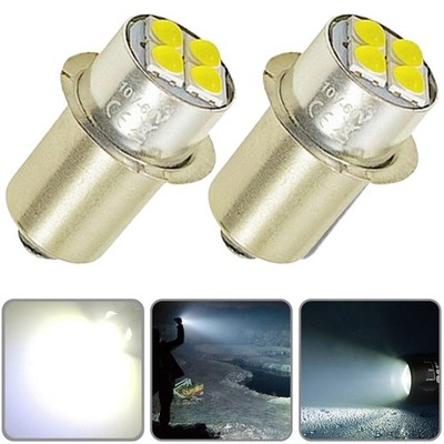 2Pcs P13.5S LED Bulbs 18V For Ryobi Flashlight Cordless Replacement Xenon Bulb