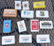 Lot Of 13 Vintage Defunct Independent  Hotel Motel Travel Size Beauty Soap