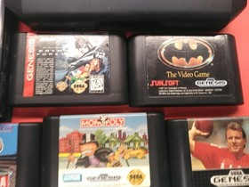 Sega Genesis system2 W/ 8 Games  Batman/Batman Forever