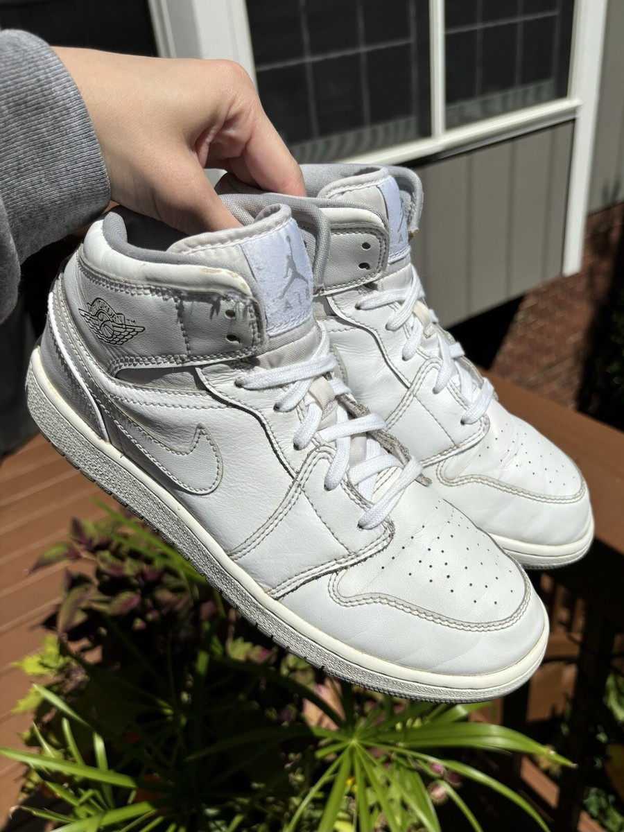 Air Jordan 1 Mid White & Wolf Grey 2016 Sneaker Nike Men's