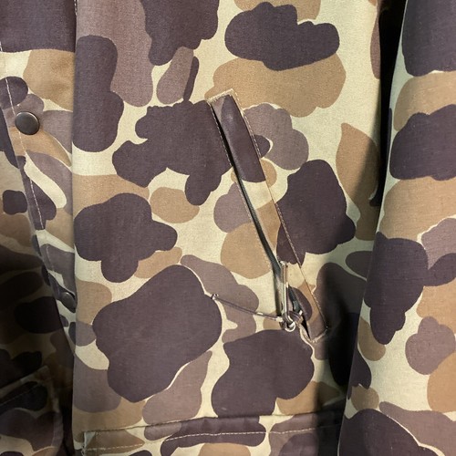 Vintage Mount'n Prairie Jacket Size L Duck Hunting Camouflage Lined Canvas Water - Picture 3 of 11