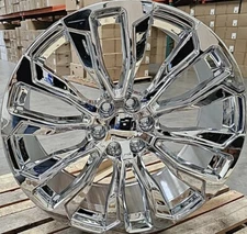 (4) 22" GMC Replica Wheels Chrome Yukon Sierra Chevy Tahoe LTZ Silverado 6x5.5
