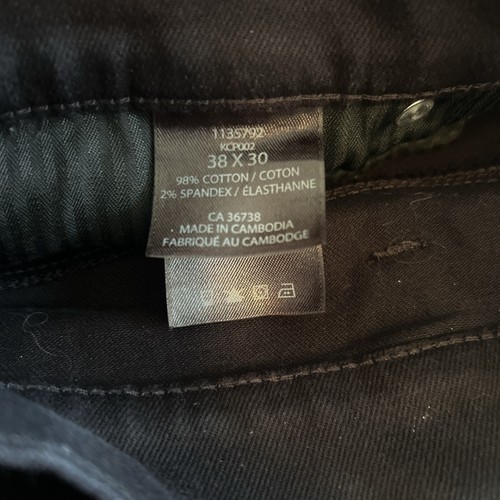 Men’s Kenneth Cole Reaction Black Jeans 38x30 Straight 5-Pocket Jeans Trousers - Picture 9 of 9