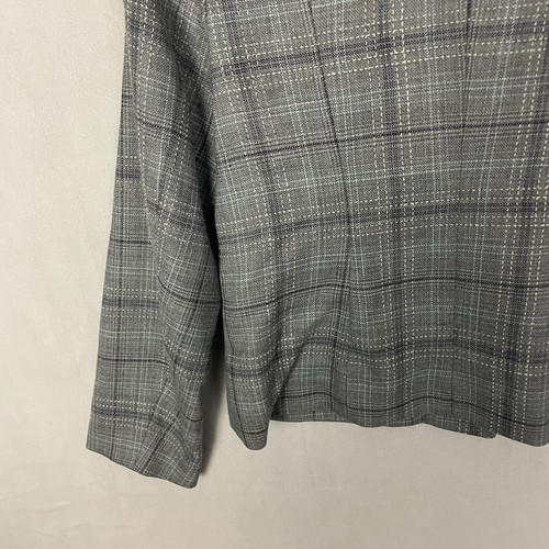 Pendleton Petite Damen Schurwolle Kragen Blazer Größe 6 P kariert grau - Bild 11 von 17