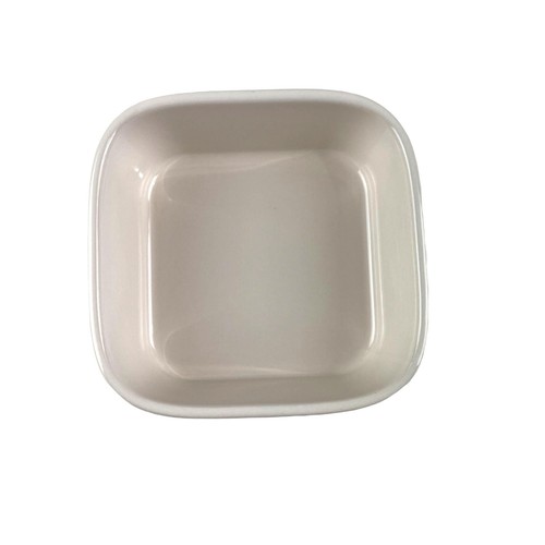 Rae Dunn quadratische cremefarbene Keramik Yum Schale - Bild 2 von 4
