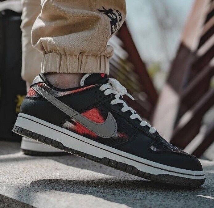Nike Dunk Low Retro PRM Graffiti Pack “Black Red” - Men's Nike Dunk Low Retro PRM Graffiti Pack “Black Red” - Men's