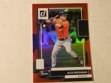 2022 Donruss Holo Red Short Print Parallel Card of Alex Bregman - Astros