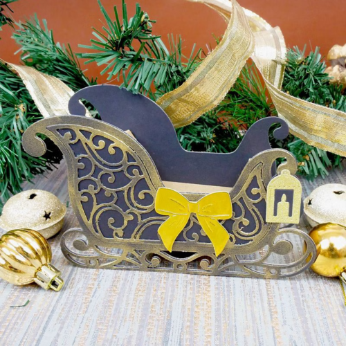Hunkydory Moonstone Christmas - SENSATIONAL SLEIGH Craft Cutting Die - MSTONE938 - Picture 6 of 9
