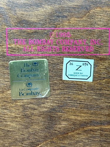 Bombay Co. Vintage Abaco in legno, 13 x 7,5" ottimo regalo ottime condizioni - Foto 4 di 4