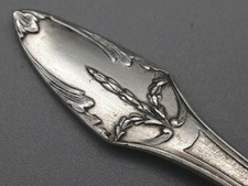 Salzl&ouml;ffel Jugendstil Silber Frankreich Gew&uuml;rzl&ouml;ffel 1 von 4 L&ouml;ffelchen (AP)