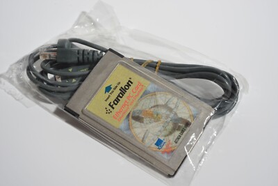 Farallon PCMCIA EtherMac Ethernet PC Card with Cable for Apple