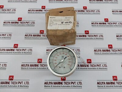 NUOVA FIMA EN837-1 Manometer,0-400 Stange/0-5500 Psi , Aisi 316L Rohr