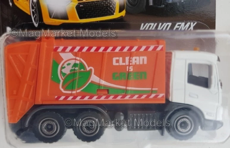 MAJORETTE · VOLVO FMX TRUCK · CLEAN IS GREEN RECYCLING TRUCK · BRAND NEW - Image 2 of 2