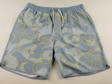 Fair Harbor Men  s Size XL Blue Lined Swim Trunks Boardshort 5824