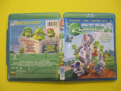 Planet 51 Blu Ray Dvd 2 Disc Set Dwayne Johnson The Rock Jessica Biel Ebay