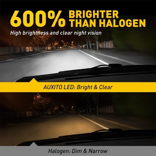 2/4X AUXITO 9012 HIR2 LED Headlight Kit Bulb High Low Beam White 48000LM Bright - Picture 14 of 33