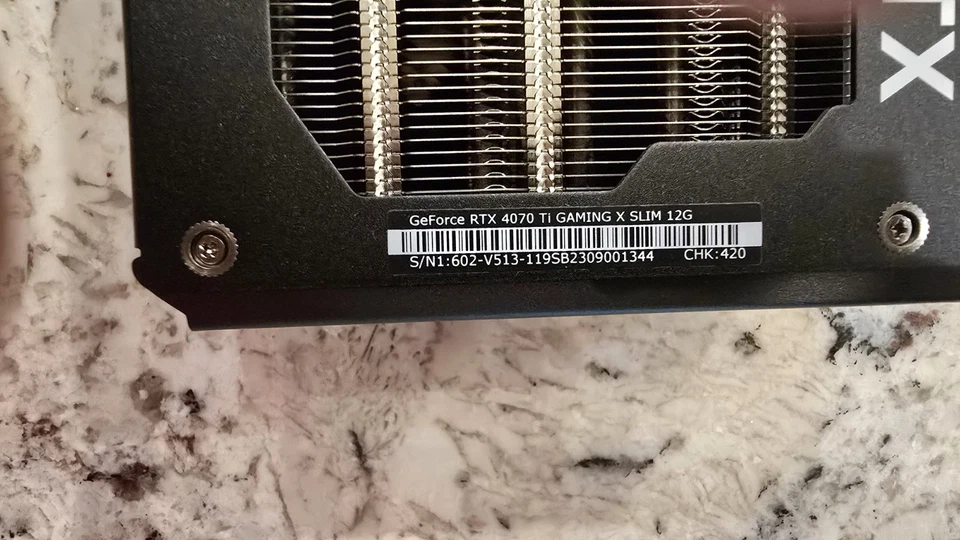 MSI NVIDIA GeForce RTX 4070 Ti GAMING X SLIM 12G GDDR6X 12GB VIDEO CARD GPU - Image 3 of 3