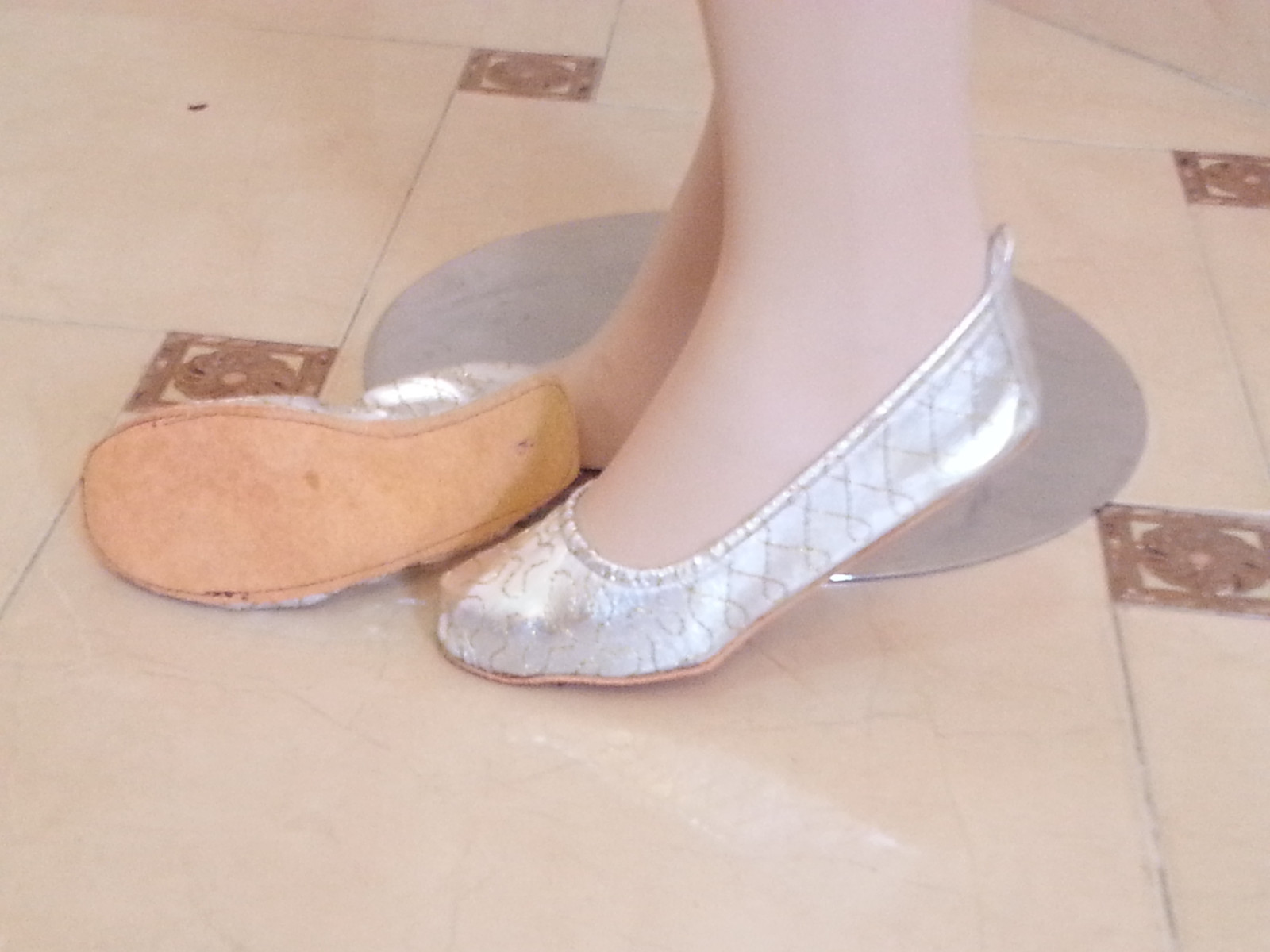 PANTOFOLA D’ORO SCARPE PROFESSIONALI DANZA DEL VENTRE PELLE SUOLA BALLERINA