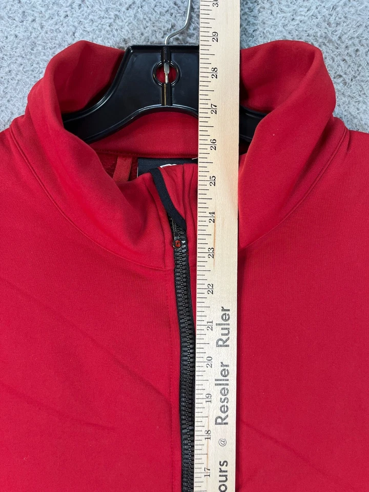 Chaqueta Victorinox Para Hombre XL Roja Softshell Tech Cortavientos Forrada de Vellón 1/2 Cremallera Foto 3 de 4