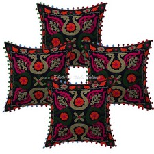 Suzani Cushion Cover Bohemian Sofa Cover Ethnic Indian Decorative Home Decor
