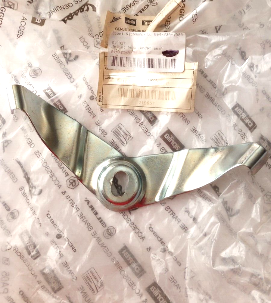 Helmet Hook Under Seat Piaggio, Vespa NOS 219857 (L-7313) | eBay