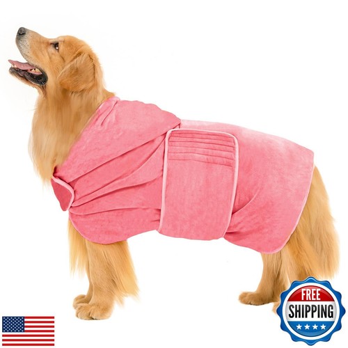 Avont Dog Bathrobe - Super Absorbent Pet Drying Towel Bath Robes After Bath S