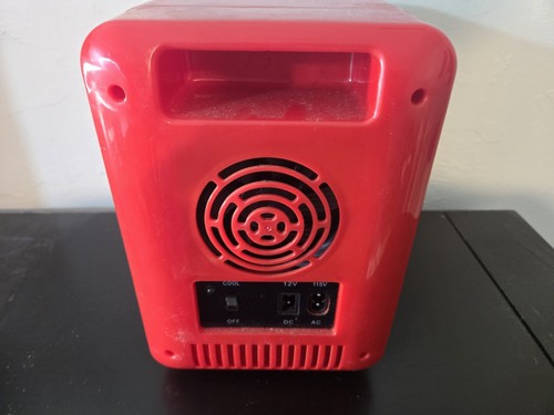 Budweiser Beer Red White Blue Mini Fridge Compact Personal Refrigerator Retro - Picture 6 of 7