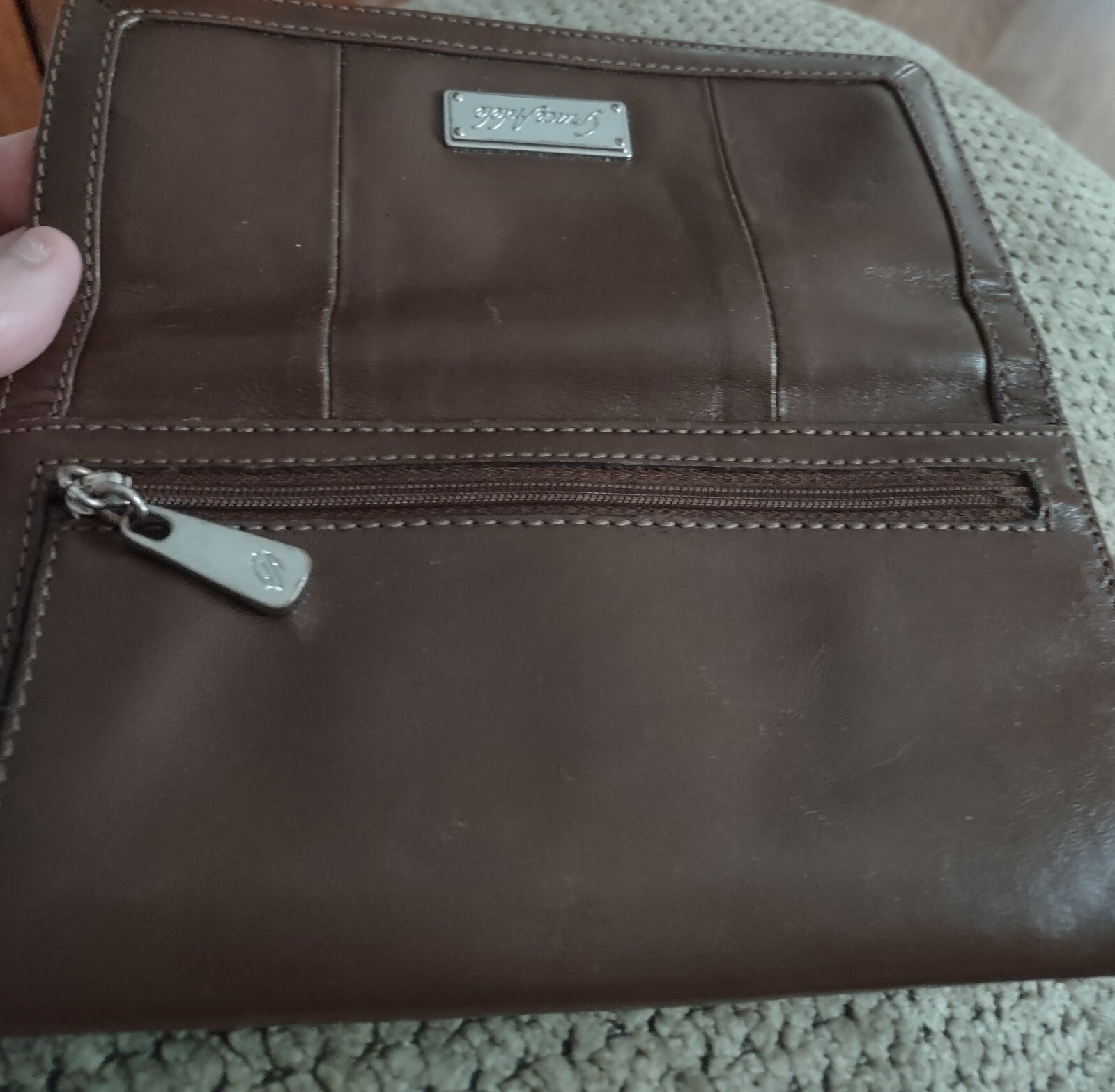 Grace Adele Leather Shoulder Hobo Bag And Wallet. - image 13