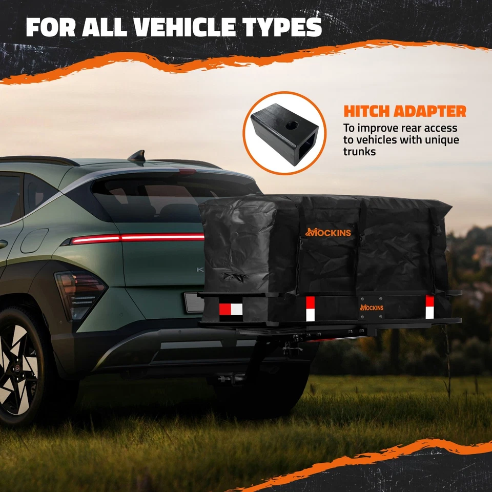 Mockins 48"x20"x6" Raised Hitch Cargo Carrier with 6" Shank Rise - Изображение 4 из 4