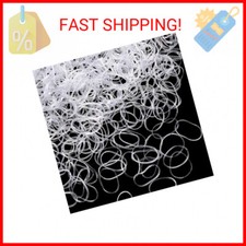 Hicarer 1000 Mini Rubber Bands Soft Elastic Bands for Hair Braids 1.5 cm,Clear 