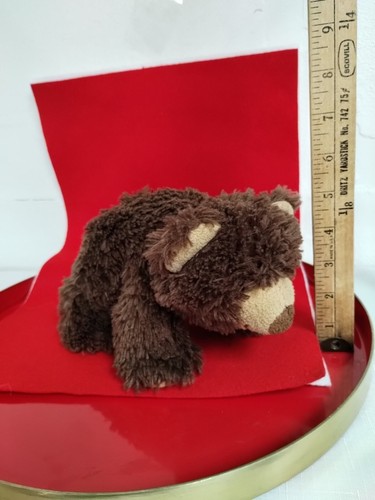 Unipak Chubby Furry Grizzly Bear Brown Plush 8" Friendly Teddy Stuffed Animal - Picture 12 of 12