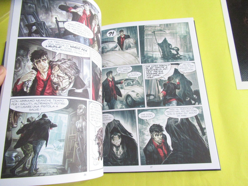 DYLAN DOG IL PIANETA DEI MORTI CARTONATO VOLUME # 1 + LITOGRAFIA GADGET !!! - Picture 9 of 15