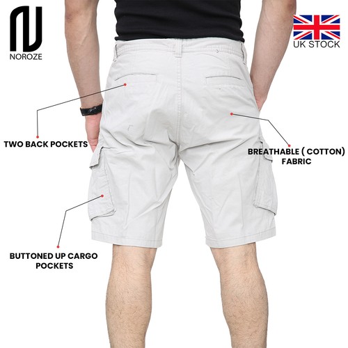 Einfache Cargo knielange Herrenseite Rücken mehrere Taschen Kampf Sommer Baumwolle Shorts - Bild 24 von 25