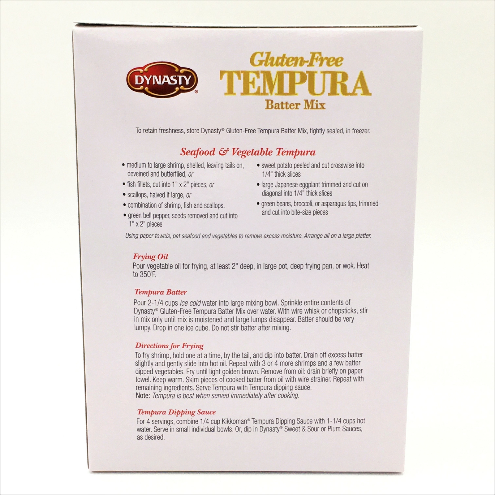 Dynasty GlutenFree Tempura Batter Mix 10oz/ 283.5g eBay